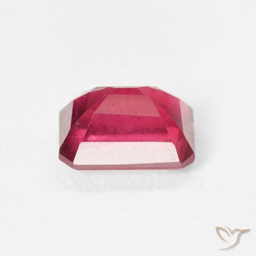 Rubino marmellata rossa naturale da 1.56 ct, Ottagonale / Taglio smeraldo, VS