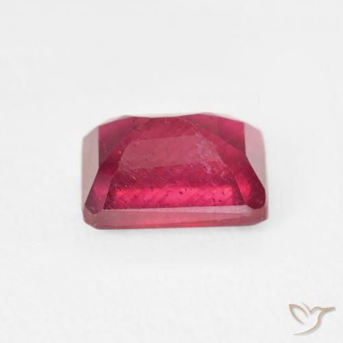 Rubino Sangue rosso naturale da 2.82 ct, Ottagonale / Taglio smeraldo, VS