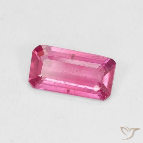 Rubino Rosa hot naturale da 1.24 ct, Ottagonale / Taglio smeraldo, VS-SI