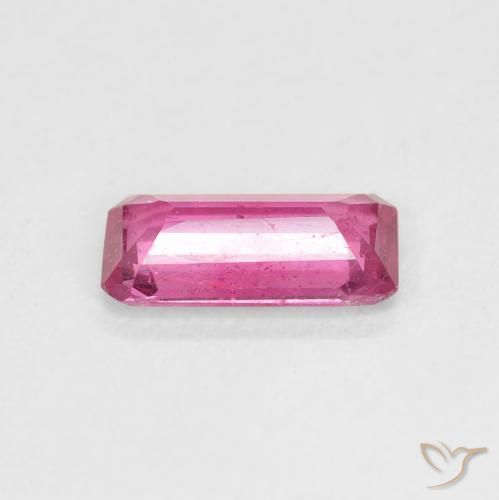 Rubino Rosa hot naturale da 1.24 ct, Ottagonale / Taglio smeraldo, VS-SI