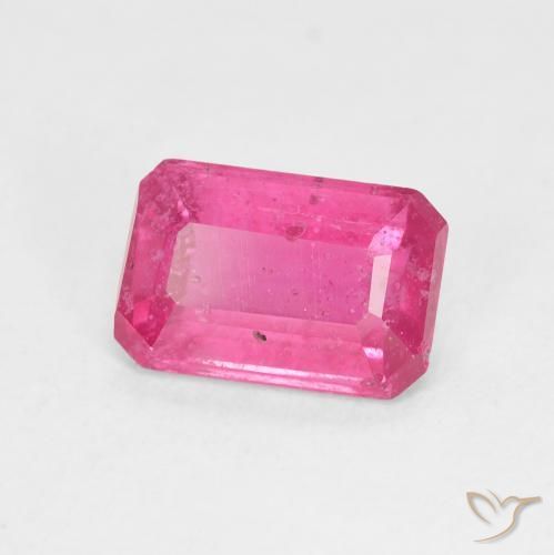 Rubino Rosa hot naturale da 2.28 ct, Ottagonale / Taglio smeraldo, VS-SI