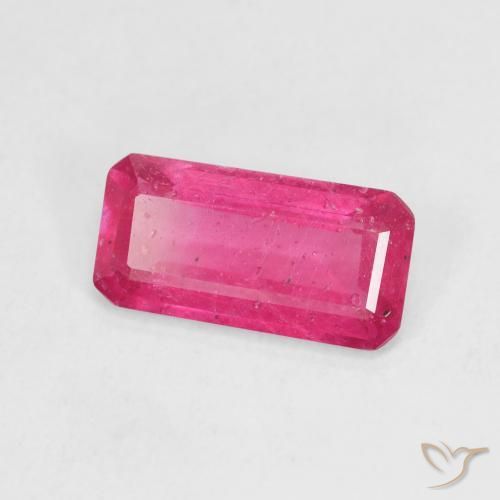 Rubino Rosa hot naturale da 2.95 ct, Ottagonale / Taglio smeraldo, VS-SI
