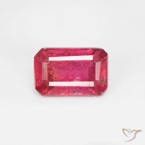 0.71ct Naturale Rosa medio Rubino, Taglio smeraldo, VS-SI