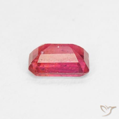 Rubino Rosa medio naturale da 0.71 ct, Ottagonale / Taglio smeraldo, VS-SI