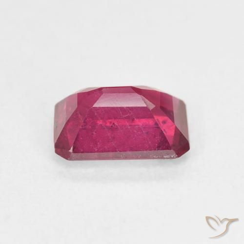 Rubino Rosa hot naturale da 1.34 ct, Ottagonale / Taglio smeraldo, VS-SI