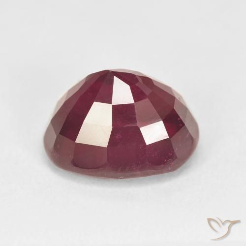 Rubino Rosso scuro naturale da 8.24 ct, Ovale, VS