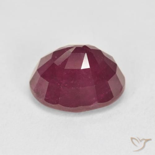 Rubino Rosso scuro naturale da 6.05 ct, Ovale, VS