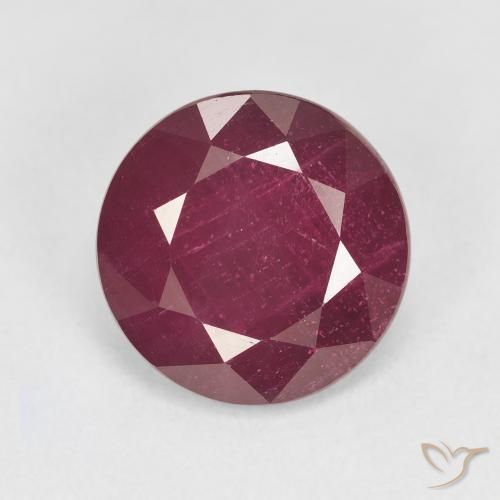 6.24ct Naturale Vino rosso Rubino, Rotondo, VS