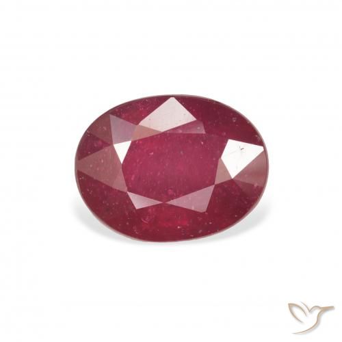 3.18ct Naturale Sangue rosso Rubino, Ovale, VS