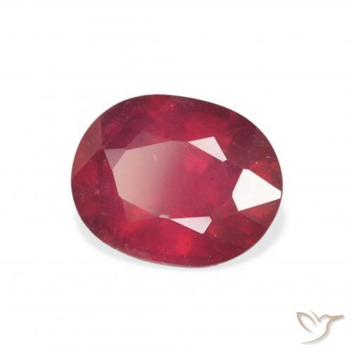 Rubino Cremisi Profondo naturale da 3.58 ct, Ovale, VS