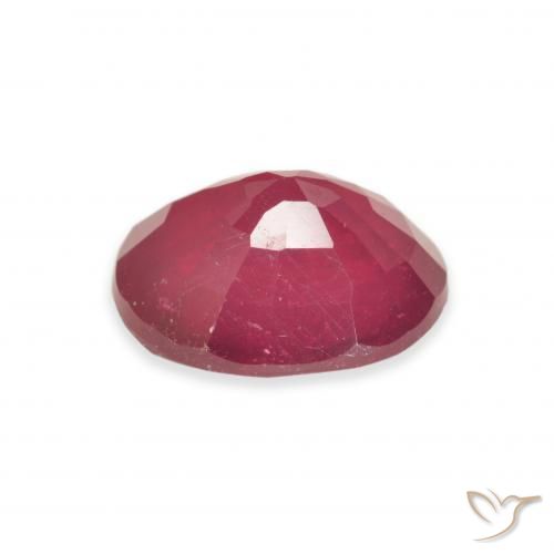 Rubino Cremisi Profondo naturale da 3.58 ct, Ovale, VS