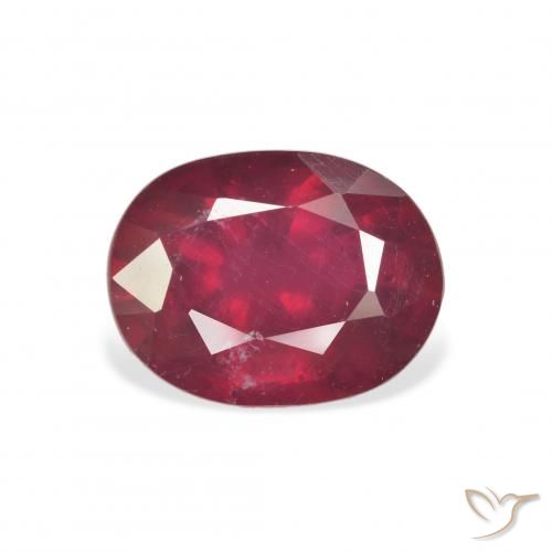 3.42ct Naturale Sangue rosso Rubino, Ovale, VS