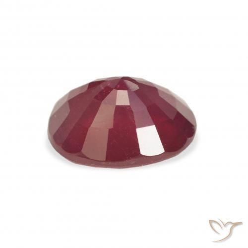 Rubino Rosso scuro naturale da 3.59 ct, Ovale, VS