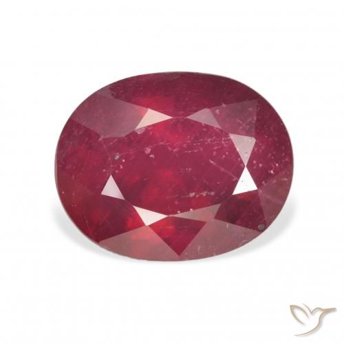 Rubino Sangue rosso naturale da 5.00 ct, Ovale, VS