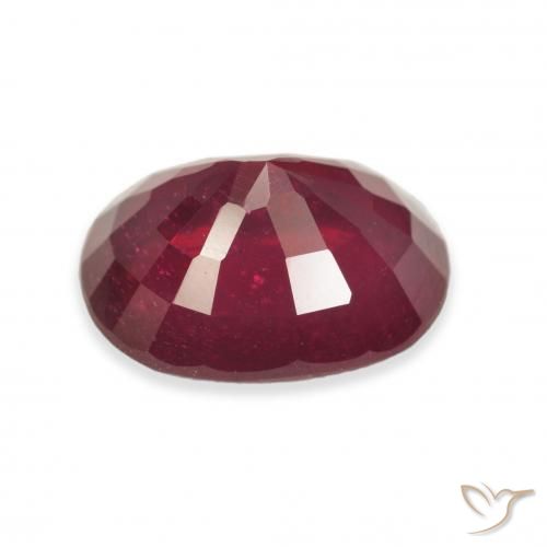 Rubino Sangue rosso naturale da 5.00 ct, Ovale, VS