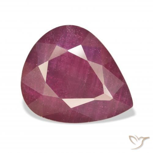 Rubino Vino rosso naturale da 16.24 ct, Forma a pera, VS
