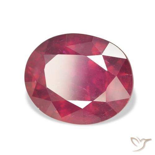 Rubino Medium Dark-Red naturale da 10.77 ct, Ovale, VS