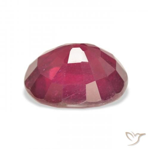 Rubino Medium Dark-Red naturale da 10.77 ct, Ovale, VS