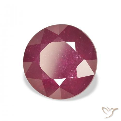 Rubino Cremisi Profondo naturale da 8.29 ct, Rotondo, VS