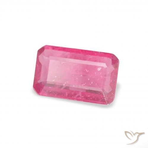 Rubino Rosa hot naturale da 0.99 ct, Ottagonale / Taglio smeraldo, VS-SI