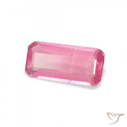 Rubino Rosa hot naturale da 1.35 ct, Ottagonale / Taglio smeraldo, VS-SI