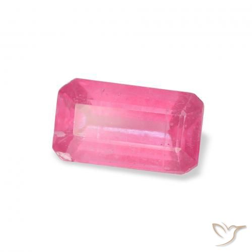 Rubino Rosa hot naturale da 1.77 ct, Ottagonale / Taglio smeraldo, VS-SI
