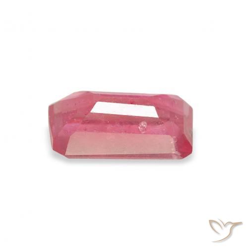 Rubino Rosa medio naturale da 1.54 ct, Ottagonale / Taglio smeraldo, VS-SI