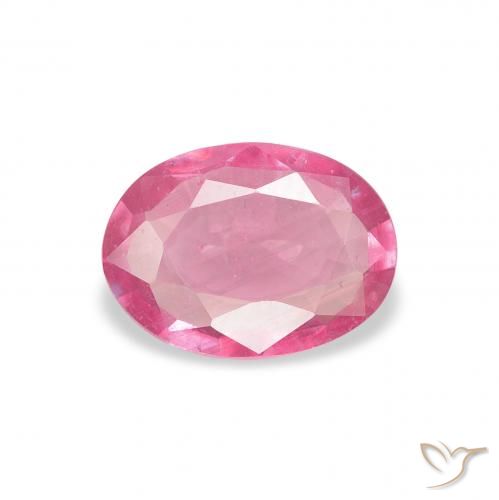 1.09ct Naturale Medium Dark-Pink Rubino, Ovale, VS-SI