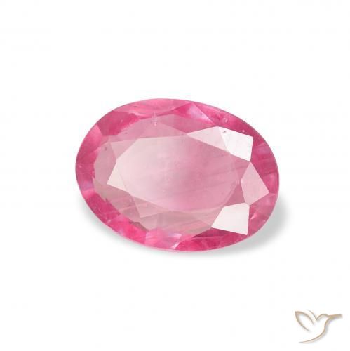 Rubino Medium Dark-Pink naturale da 1.09 ct, Ovale, VS-SI
