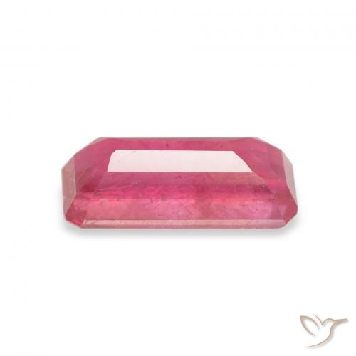Rubino rosa magenta naturale da 1.64 ct, Ottagonale / Taglio smeraldo, VS-SI