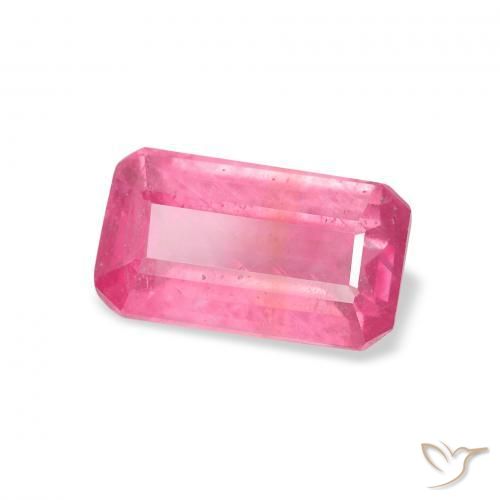 Rubino Rosa medio naturale da 1.96 ct, Ottagonale / Taglio smeraldo, VS-SI