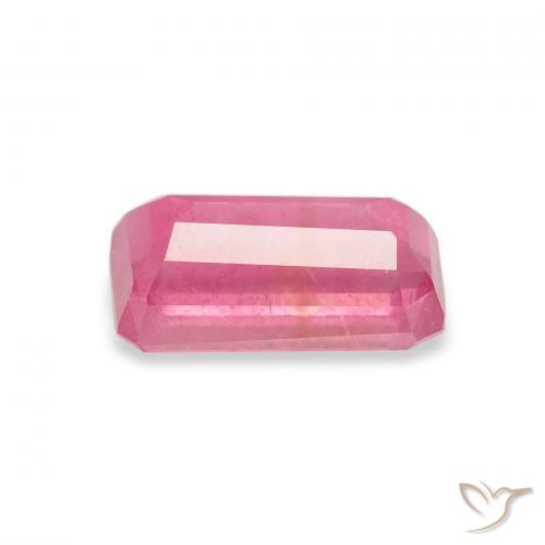 Rubino Rosa medio naturale da 1.96 ct, Ottagonale / Taglio smeraldo, VS-SI