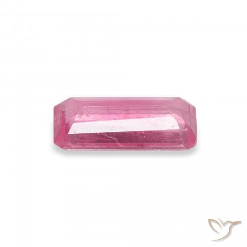 Rubino Rosa rossastra naturale da 1.21 ct, Ottagonale / Taglio smeraldo, SI