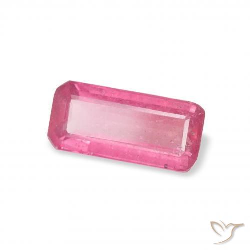 Rubino Rosa hot naturale da 1.07 ct, Ottagonale / Taglio smeraldo, VS-SI