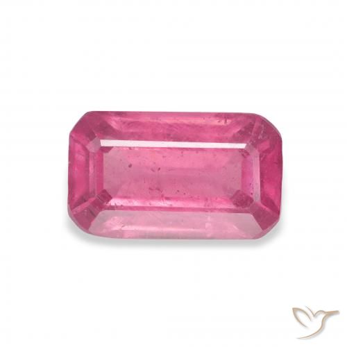 3.12ct Naturale Medium Dark-Pink Rubino, Taglio smeraldo, VS-SI