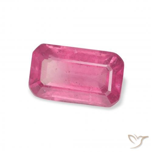 Rubino Medium Dark-Pink naturale da 3.12 ct, Ottagonale / Taglio smeraldo, VS-SI