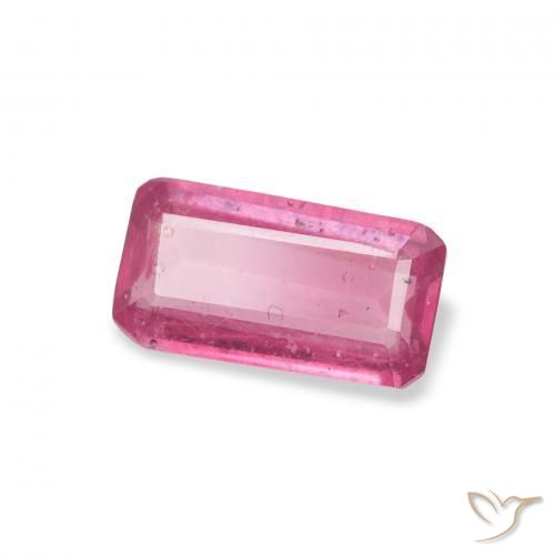 Rubino Rosa hot naturale da 1.09 ct, Ottagonale / Taglio smeraldo, VS-SI