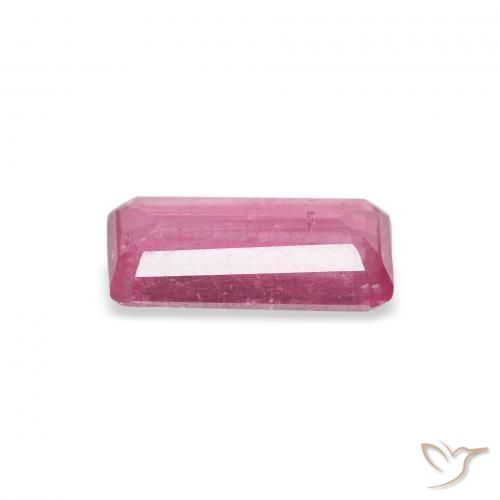 Rubino Rosa hot naturale da 1.09 ct, Ottagonale / Taglio smeraldo, VS-SI