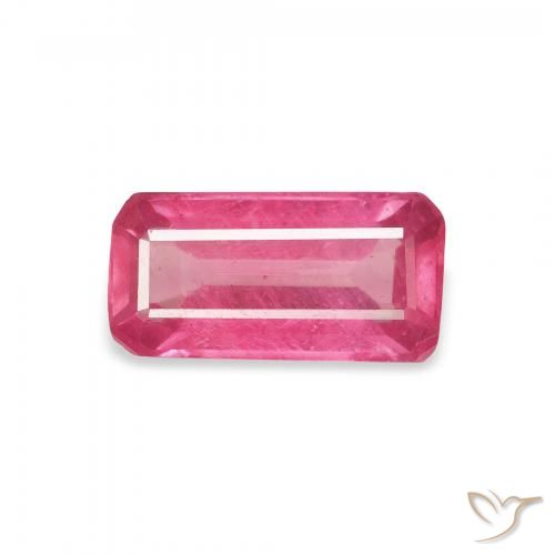 1.83ct Naturale Rosso tendente al rosa Rubino, Taglio smeraldo, VS-SI