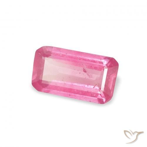Rubino Medium Dark-Pink naturale da 1.19 ct, Ottagonale / Taglio smeraldo, VS-SI