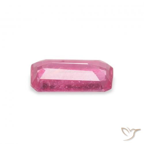 Rubino Medium Dark-Pink naturale da 1.19 ct, Ottagonale / Taglio smeraldo, VS-SI
