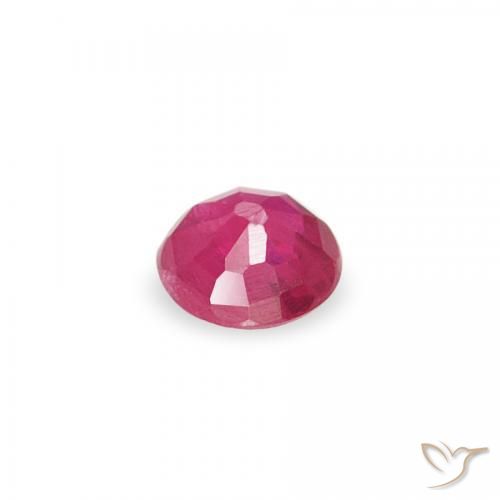 Rubino Rosso tendente al rosa naturale da 0.08 ct, Rotondo, SI
