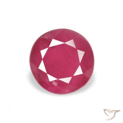 1.01ct Rosso tendente al rosa Rubino, Rotondo, VS