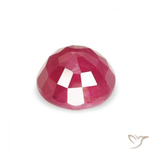 Rubino Rosso tendente al rosa naturale da 1.01 ct, Rotondo, VS
