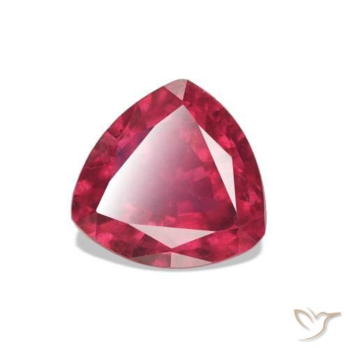 Rubino Rosso scuro naturale da 2.11 ct, Taglio trillion, VVS-VS