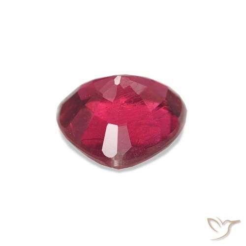 Rubino Rosso scuro naturale da 2.11 ct, Taglio trillion, VVS-VS