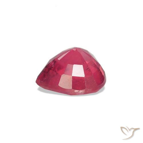 Rubino Rosso medio naturale da 0.63 ct, Cuore, VS