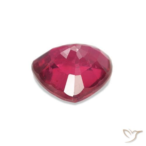 Rubino Medium Dark-Red naturale da 1.48 ct, Taglio trillion, VS