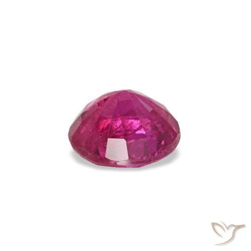 Rubino naturale rosso da 0,21 ct, taglio rotondo, VS