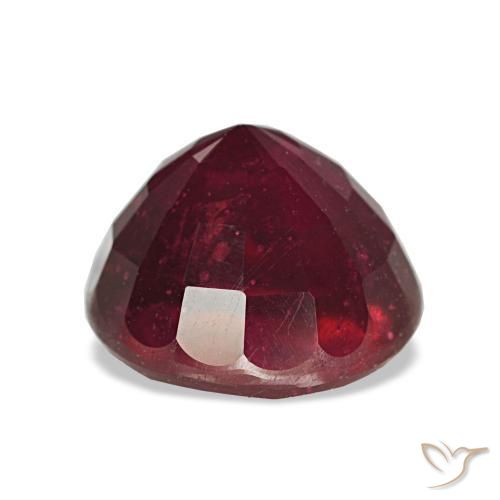 Rubino naturale rosso da 3,93 ct, taglio rotondo, VS